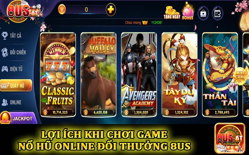 Lợi ích khi chơi game nổ hũ online đổi thưởng